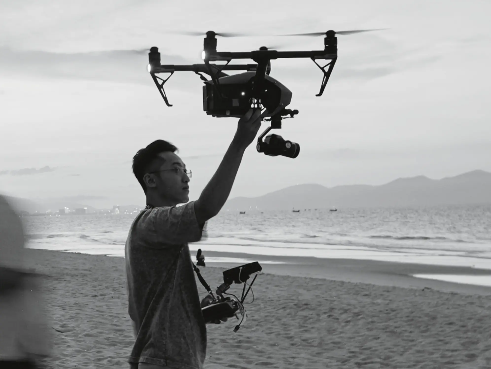 Drone on Beach